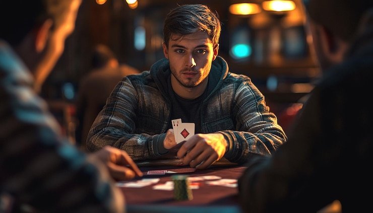 Tampilan antarmuka aplikasi mobile olotogel dengan menu kasino langsung, slot, dan taruhan olahraga